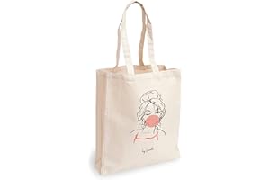 Loxato Tote Bag - Sac Tissu - Sac Fourre Tout Femme - Sac En Toile - Sac Tote Bag - Tote Bag Coton 100% - Sac Jute Extra Large 8cm - Sac Coton - Grand Tote Bag 35 x 42 x 8 cm