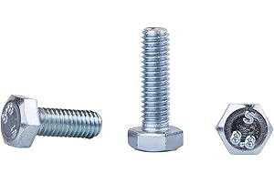 MARCOPOL Lot de 8 boulons hexagonaux DIN 933 en acier zingué - entièrement filetés - M12 x 40 mm (qualité 8.8)