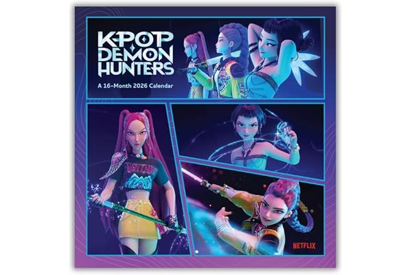 KPOP Demon Hunters 2026 Square Calendar