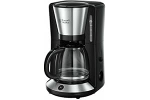 Russell Hobbs Macchina Caffè Americano - Con Filtro per Estrazione e Aroma ottimali - Max 10 tazze; Caraffa in Vetro da 1.25 L; Piastra riscaldante; Spegnimento automatico; 1100 W; Adventure 24010-56
