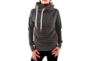 Cindeyar Damen Hoodie Winter Pullover Kapuzenpullover Langarm Baumwoll Mischung Warmer Sweatshirt Kapuzenjacke