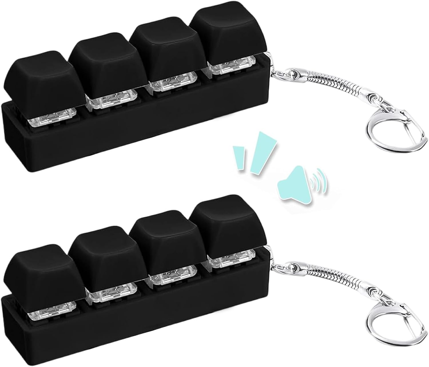 2 Piezas Teclado Fidget Toys, Teclado Fidget Clicker, Juguetes AntiestréS para Teclados, Fidgets Keyboard Clicker, Teclados Antiestres para Adultos Aliviar el EstréS Pass Tiempo