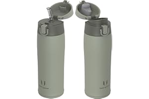 Super Sparrow Borraccia Termica, Acciaio Inox Bottiglia Termica - 350ml, 500ml, 750ml, 950ml - Senza BPA Termos, Borracce Termiche Bambini - Include 2 Coperchi con Cannuccia e Coperchio Sportivo