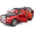 SANTALON 1:32 Rolls Royce CULLINAN MASORY Toy Car Metal Pull Back Diecast Car with Openable Door and Sound Light, Gifts Toys for Kids【 RED 】(1:32 Rolls Royce CULLINAN MASORY - RED)