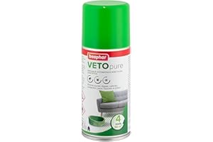 BEAPHAR – VETOPURE – Diffuseur automatique insecticide habitation – Tue les insectes volants, rampants, les œufs et larves – Permets de traiter 60m2 – Protection de 4 mois – 150 ml