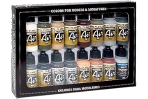 Acrylicos Vallejo Model Air - Set di Vernici Acriliche a Base d'Acqua , Multicolore