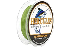 Hercules Braided Fishing Line 4 Strands 100m-2000m 6lb-100lb Super Strong PE Fishing Wire Multifilament Fishing Lines for Saltwater & Freshwater Fishing