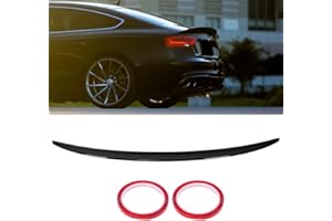Terisass Heckspoiler Lippe Spoiler Protector Lip Fit für B8/B8.5 Sportback, S5 B8/B8.5 Sportback glänzend schwarz Stoßstangenschutz Spoilerlippe Protektor