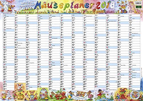 Preisvergleich Produktbild Wandplaner Wilde Mäuse - Kalender 2018