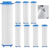 8 Piezas de Filtros de Ducha de Algod&oacute;n PP - Cartuchos de Recambio para Filtraci&oacute;n de Agua Dura - Elimina Sedimentos y Contam