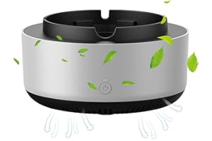 Cenicero Comedor de Humo, Ceniceros Sin Humo Para Cigarrillos Interior, Cenicero purificador de aire con filtro para interior y exterior, hogar, coche Gimocool