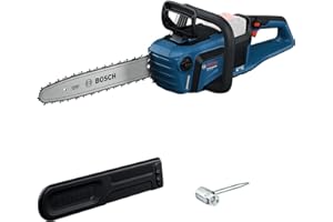 Bosch Professional 18V System Kettensäge GKE 18V-40 (40 cm Schwert, bürstenloser Motor mit BITURBO-Technologie, inklusiv Kombischlüssel, Kettenabdeckung)