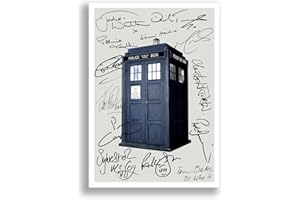 MOUNTED GIFTS Dr Who Cast All Doctors Signed Autograph A4 Poster Photo Print TV Show Series Season Framed DVD Boxset Memorabilia Gift (POSTER ONLY)