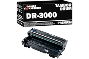 Pulpo Cartucho - Tambor DR3000 Negro Compatible con Brother DR-3000 / DR-400 / DR-500 / DR-510 / DR-570 / Ref. DR-3000 / DR-400 / DR-500 / DR-510 / DR-570 - Valido para Impresoras Brother