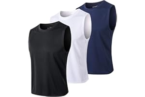 MEETYOO Tank Top Herren, Achselshirts Sport Ärmelloses Shirt Unterhemd Fitness Sleeveless Tshirt für Running Jogging Gym