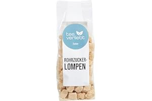 ‎TEE VERLIEBT Roh- Rohrzucker, Würfel, naturform, (Lompen), 5x250g = 1250g