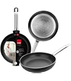 Poêle à Frire Métro Professional 20cm – Inox, Résistante Au Four, Tous Feux Dont Induction, Usage Pro Intensif