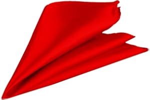 EVENT DECOR SHOP Men’s Satin Pocket Square – Italian Style Plain Handkerchief for Suit, Wedding, Formal Wear, Prom & Gift – Unisex Solid Colour Hanky for Grooms, Parties & Fashion Accessories - 23cm