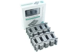 Trixbrix.eu Curved Tracks R72 Compatible with Lego City Train Set 60197 60198 10277 60205 60238 60337