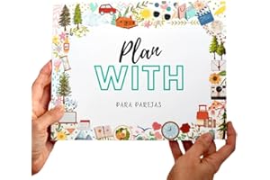 Cristal Plaque - Plan With - Libro de Planes en Pareja con 50 Juegos de Pareja para Rascar | Regalos Aniversario Originales para Novios, Boda o San Valentín | Libro Parejas