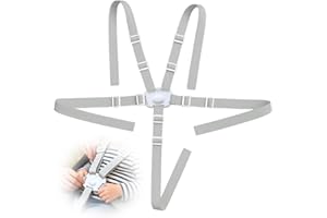AISIKOO Hauck Hochstuhl Gurt, Universal Sicherheitsgurt für Hochstuhl & Kinderwagen, Tripp Trapp Gurt, Stokke Tripp Trapp Zubehör, Ersatz-Harness für Hauck Hochstuhl & Tripp Trapp Hochstuhl