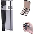 3NH® Lighter Pipe Combo - Portable, Foldable Metal Lighter with Open Flame, Multifunction 2-in-1, Minimalist Style