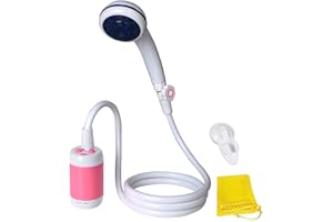 Laserbeak Doccia Campeggio Doccia Portatile Doccia Elettrica, Doccia Esterno con Valvola dell'Acqua e Batteria Integrata 4800mAH