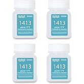 UIUZMAR Calibration Solution EC 1413&mu;S/cm, 50ml*4 Bottles | Liquid Calibration Conductivity 1413 for Calibration of EC TDS Me