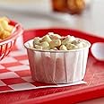 HOT BARGAINS 1000 X 2OZ Paper Soufflé Cups Disposable Waxed Paper Ramekin, Sauce Pots, Soufflé Cups, Portion Cups, Condiment Pots, Sauce Dipping Pots (1000pcs) (Soufflé Cups 2oz)