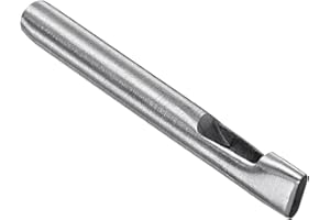 CoCud Poinçon Creux, Trou de 4mm x 13mm, Outil de Découpe de Joint en Acier 45# en Forme Ovale - (Applications : pour le Cuir, Bricolage, Maroquinerie, Portefeuille)
