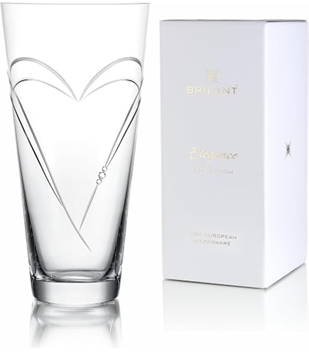 Dalia Blumenvase Aus Glas – Moderne Runde Zylindervase (23 Cm) Für Elegante Blumenarrangements