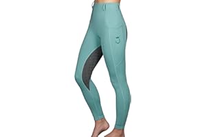 Royal Horsemen Reitleggings Damen & Mädchen (Gr. XXS-XL) - Silikon Vollbesatz - Bequeme Highwaist Reithose - Mit Handytasche und Gürtelschlaufen