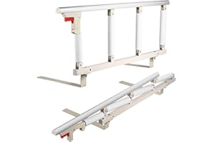 Aomdom Barandilla Abatible para Cabecera de Cama de Hospital de Adulto, Dispositivos, Asistencia Médica para Discapacitados, Protección Plegable Parachoques