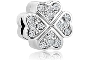 JCALEYDO Abalorio Plata de Ley 925 Compatible con Pulsera Pandora