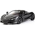 Brand Conquer 1:32 Diecast Car Model MCLAREN 720s Alloy Toy Car Pull Back with Light and Sound Toy Vehicle for Girls Boys Adults Gift (MCLAREN Black)