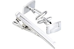 St. Leonhard Geschenk Herren: Manschettenknöpfe & Krawattennadel im Set (Herren-Schmuck, Manschette mit Krawattennadel, Krawatte)