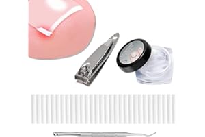 SEMINISMAR Strisce Correttore per Unghie Incarnite,Strumenti per Unghie dei Piedi Incarniti,Kit di correzione per Unghie Spesse in Plastica,Strumento per Piedino di Correzione per Unghie Spesse per Piede