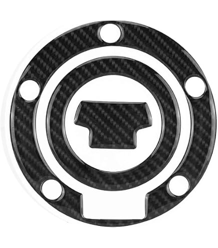 Autocollant Protection Moto Autocollant Protection Bouchon Réservoir Carbone Pour Honda CBR 600/600RR (2003-2007) - Noir Carbone