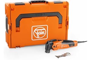 FEIN Multimaster MM 500 Plus, MultiTool con hoja de sierra bimetálica para metal y plásticos, Motor FEIN 350 W Sistema antivibración, Portaherramientas StarlockPlus, Cambio herramienta rápido QuickIN