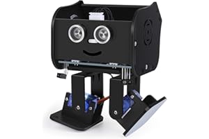 ELEGOO Pingwin Bot dwunożny robot budowlany, kompatybilny z Arduino IDE, miętowa zabawka z samouczkiem dla majsterkowiczów, STEM Toys, dla dzieci i dorosłych V2.0 (czarny)