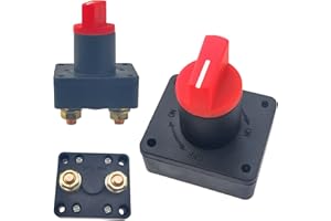 GZhaimai 2 Stacca Batteria, Sezionatore Batteria Master 12V/60V - Staccabatteria 300A per Auto, Camion, Barche, Camper e Moto