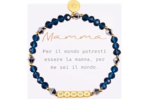 BOCHOI Regalo Gioielli Donna, Bracciale Mamma Fidanzata Moglie Figlia, Regalo con Pietre di Cristallo Regali di Natale Regalo di Compleanno Anniversario, Regalo per Lei