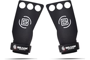 BRANK SPORTS® Maniques Crossfit en Cuir Panther 2 et 3 Trous pour Protection des Mains | Hand Grip Crossfit pour la Gymnastique ou la Musculation | Extension Garantie Offerte | Marque française