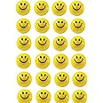 TOYSFAST® ( Set of 24 pcs Smile Balls) Smiley Soft Balls/ Stress Reliever Smile Ball /Cute Funny Yellow Emoji Balls/Smiley Face Squeeze Balls/Sponge Balls (A165)
