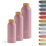 Borraccia Termica waterdrop® | Borraccia per acqua in acciaio 400ml | Thermos: mantiene il caldo per 24 ore e il freddo per 1