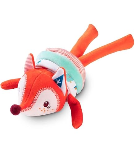 Jouet D'éveil Lilliputiens Jack Le Lion - Rouleau Sonore Velcro Avec 4 Hochets, Pour Bébés Dès 6 Mois