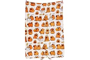 SFODTN Capybara Blankets, Throw Blanket for Kids, Throw Blanket Soft Cover Flannel Cozy Plush Fleece Blanket Cartoon Anime Quilt Spread Perfect for Home, Bedroom, Sleepovers & Camping
