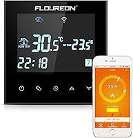 FLOUREON WLAN Thermostat Heizung programmierbar Wandthermostat für Fussbodenheizung Elektrisch Smart Digital Heizungsthermostat Heizungsregelung mit LCD Touchscreen