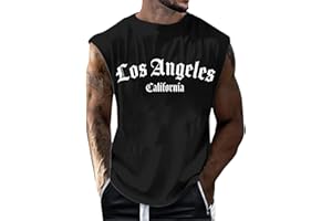 GLÜCKSVOGEL Tank Top Herren Muskelshirts Ärmelloses Sport Tshirts Tanktop Achselshirts Unterhemd Herren Sommer Schnelltrocknendes Funktionsshirt Atmungsaktiv Fitness Shirt Trägershirts Weste Tee mit Print