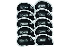 Pro-Tekt Deluxe Neoprene Iron Headcovers - Black/Silver